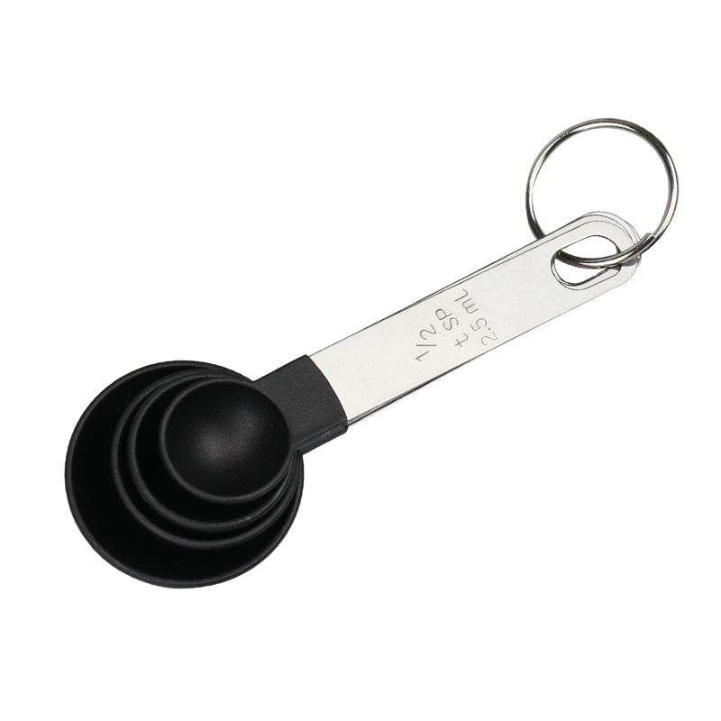 4pcs Black Spoon