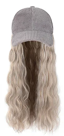 Wig en or du chapeau gris