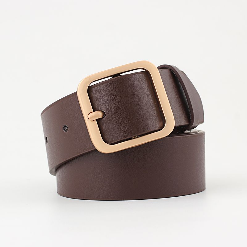 Brown With Golden Buckle