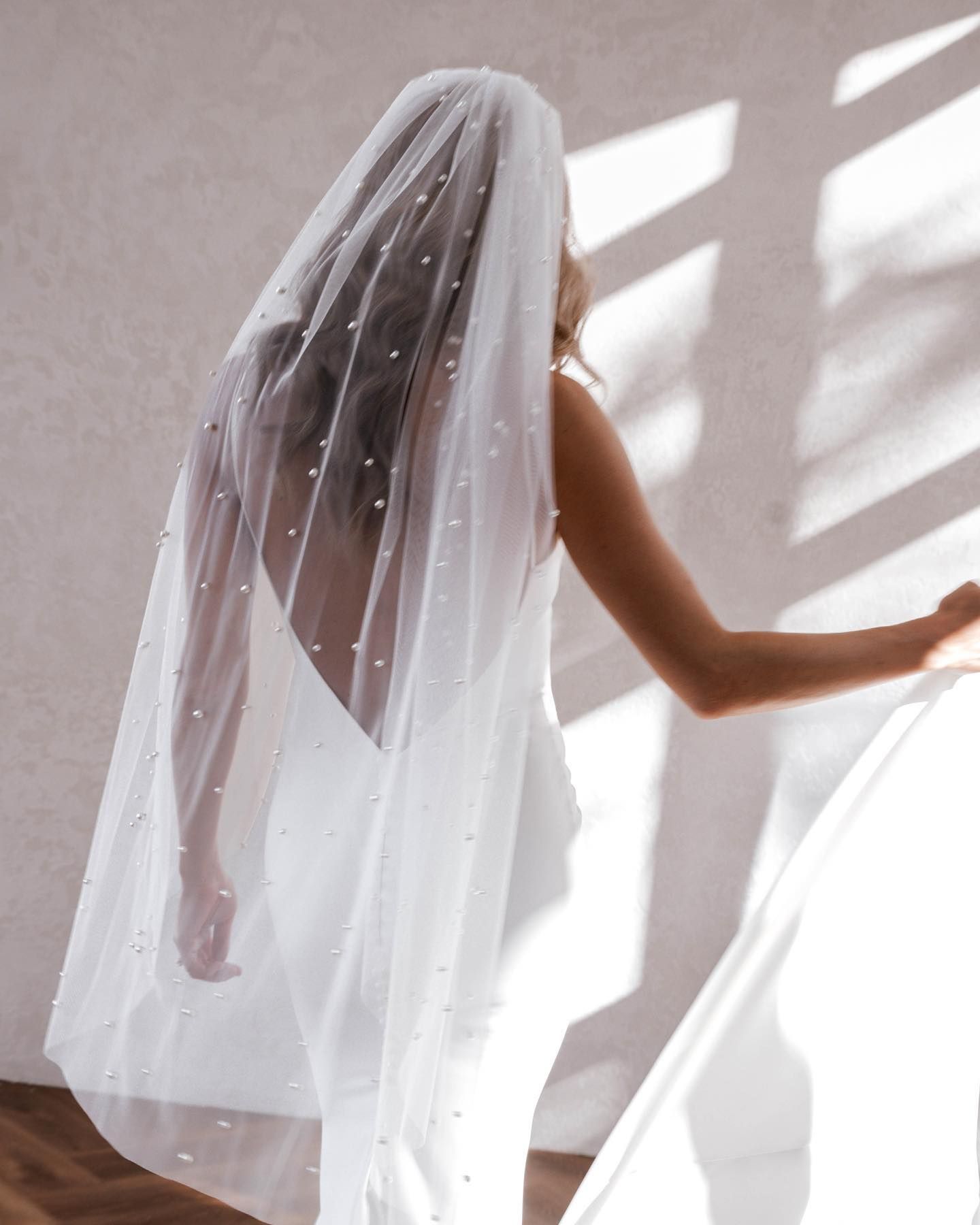 Fingertip Veil Ivory Wedding Pearl Wedding Veil Wedding Veil - .de in  2023