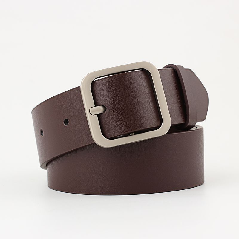 Brown With Silver Buckle
