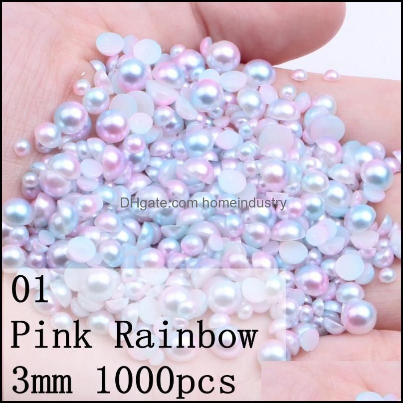 01ピンク3mm 1000pcs