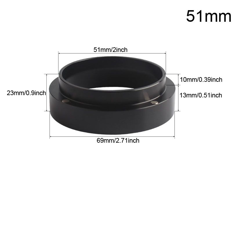51 mm zwarte ring