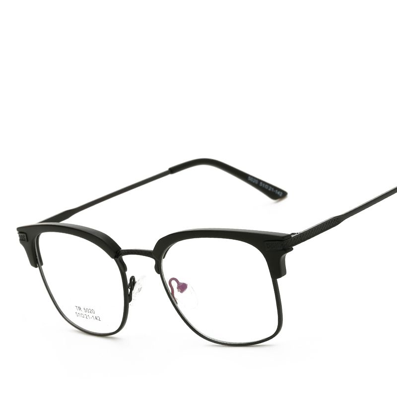 Luxury TR90 Clear Lens Half Frame Edith Glasses Frame For Women And Men