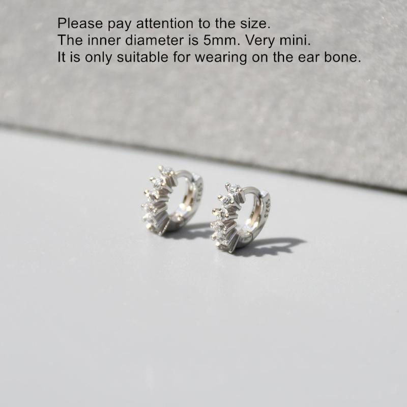 1 pair silver 5mm