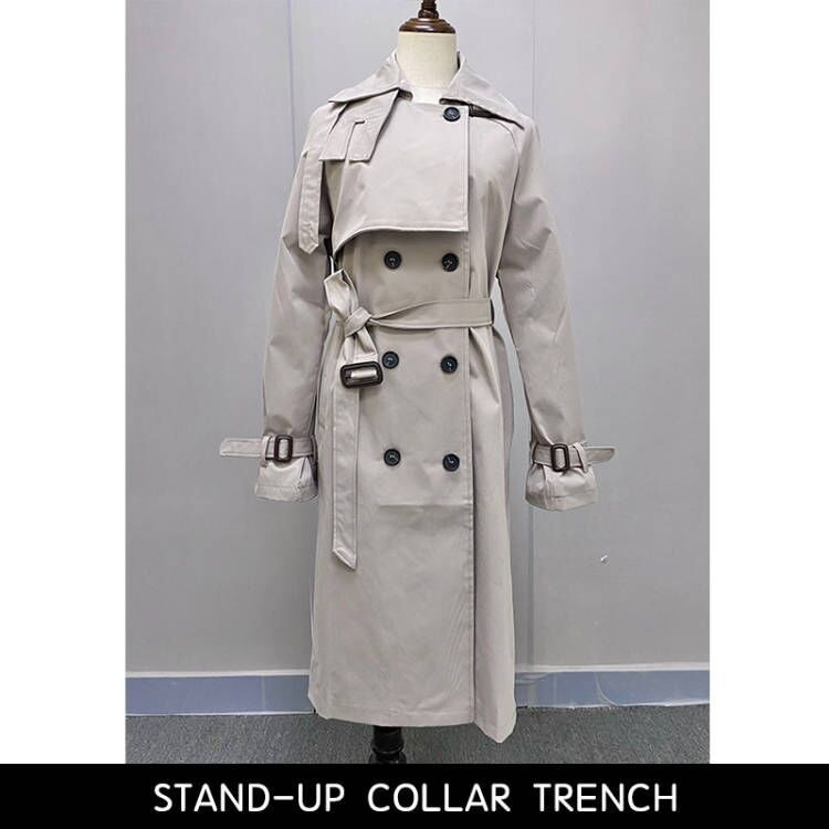 stand collar trench