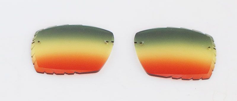 Size 57 Green Yellow Red Lens