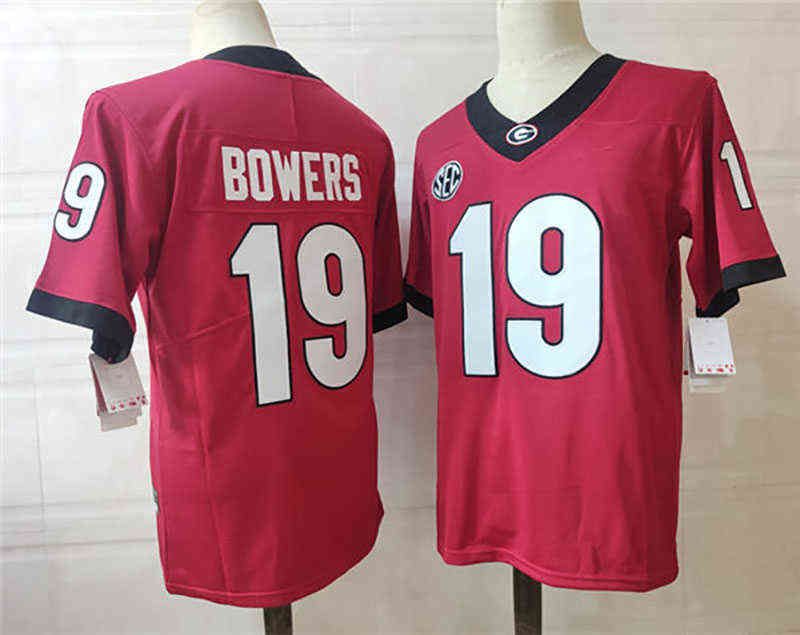 19 Brock Bowers Red Jersey