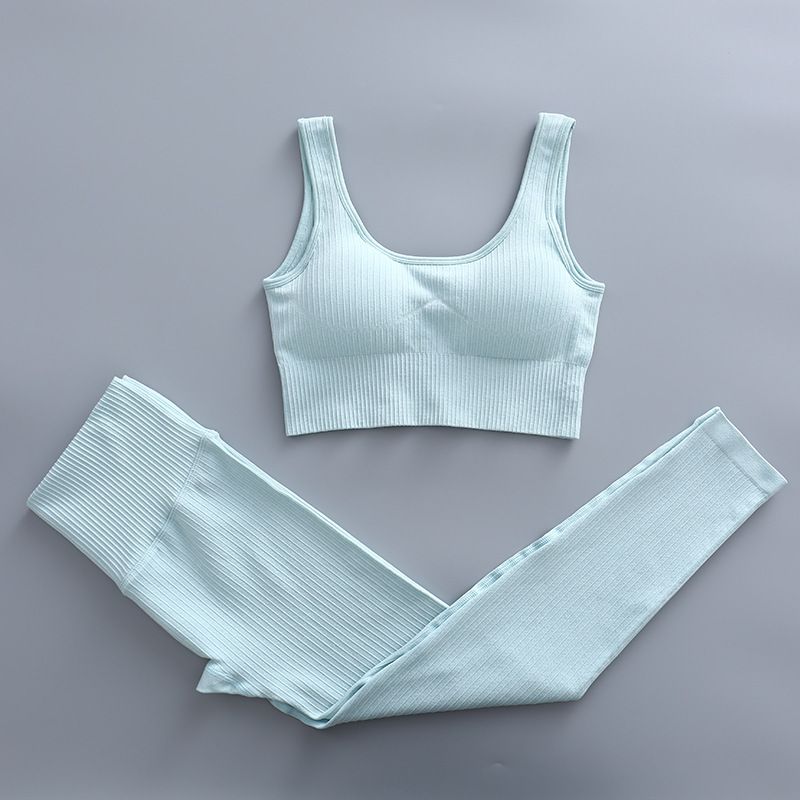 blue bra set