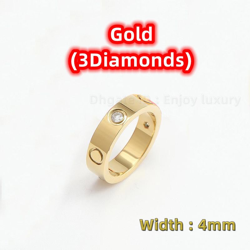 Guld (3diamonds) 4 mm