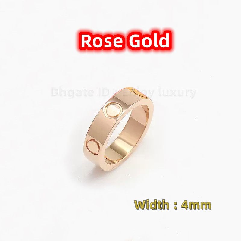 Różowe złoto 4 mm