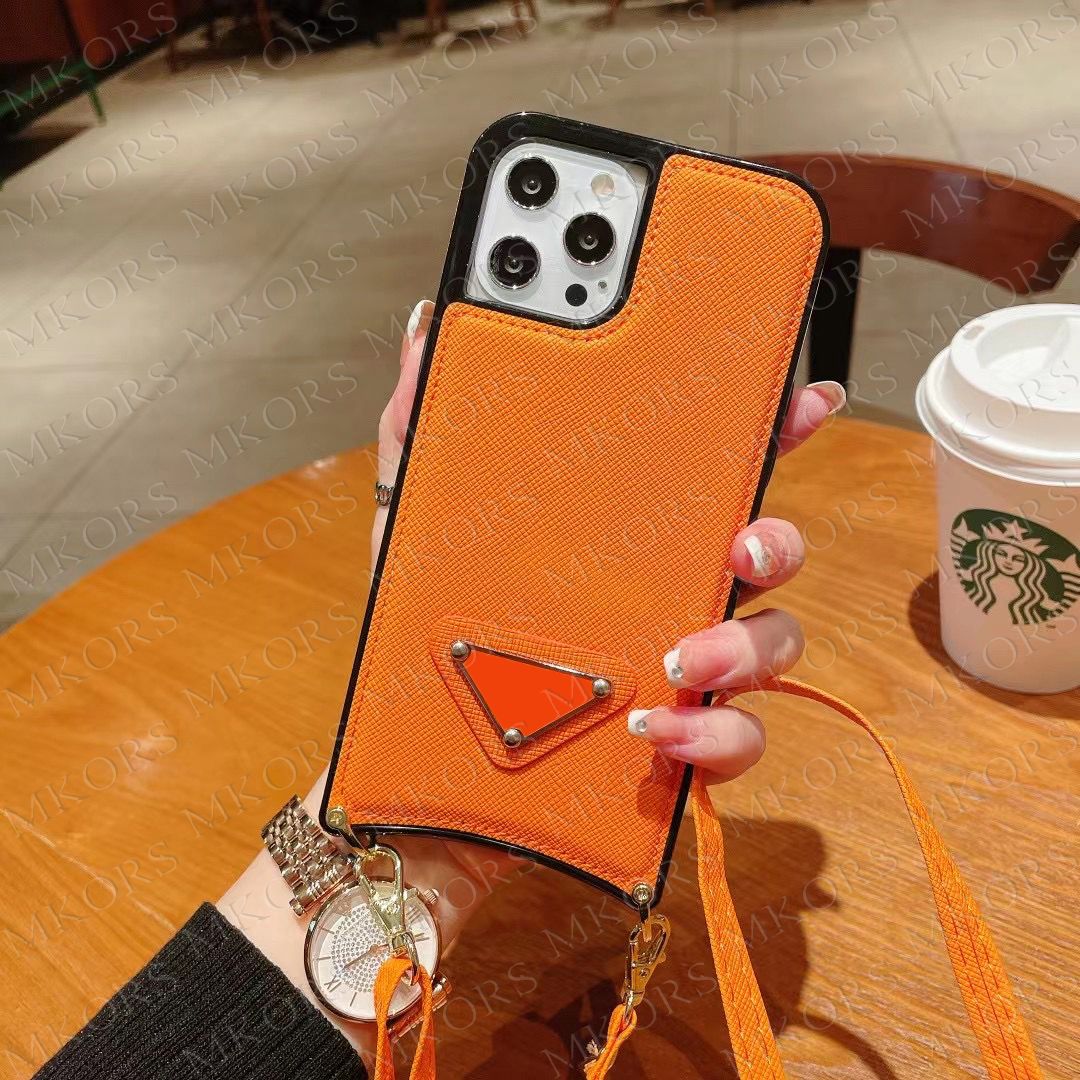 Deluxe Shoulder Strap Phone Cases For IPhone 14 14pro 13 13pro 12 Mini