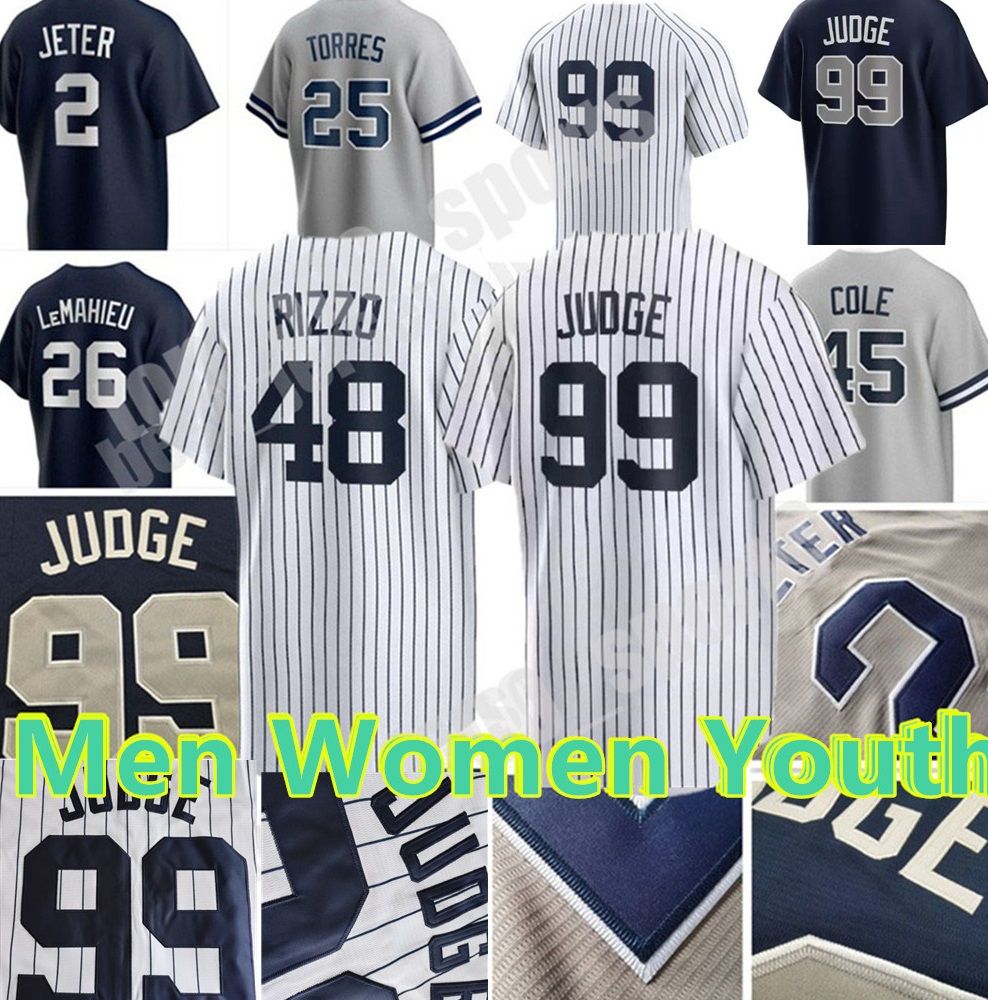 2023 Custom Aaron Judge Jersey Anthony Volpe Anthony Rizzo Nestor