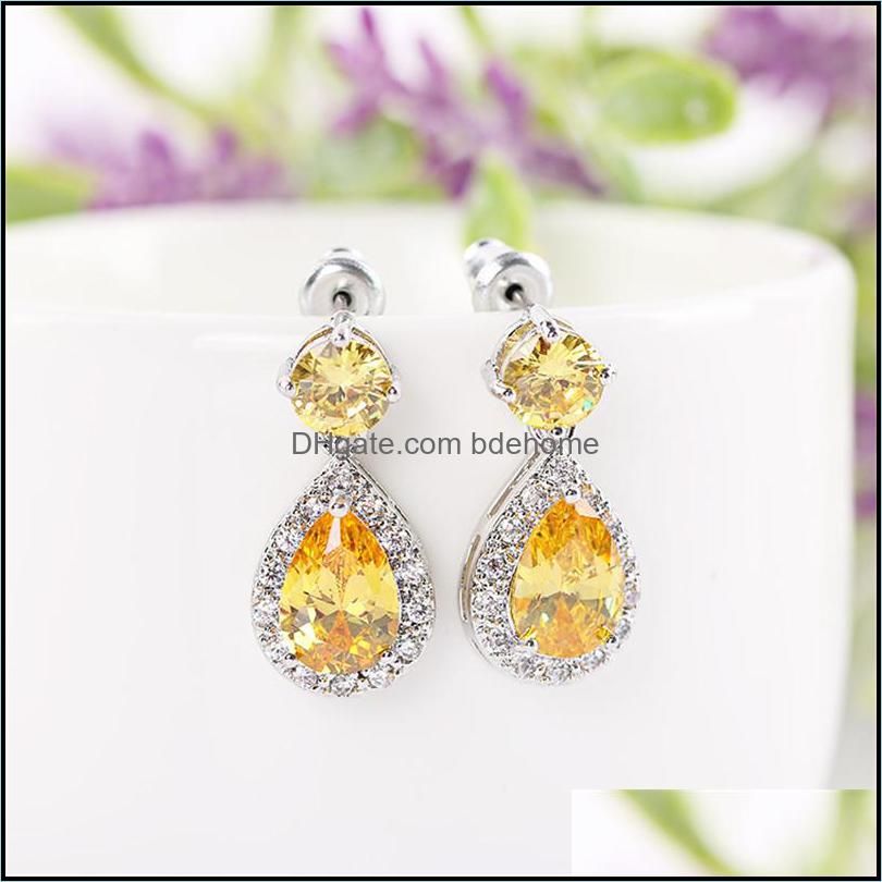 Yellow Dangle Earring