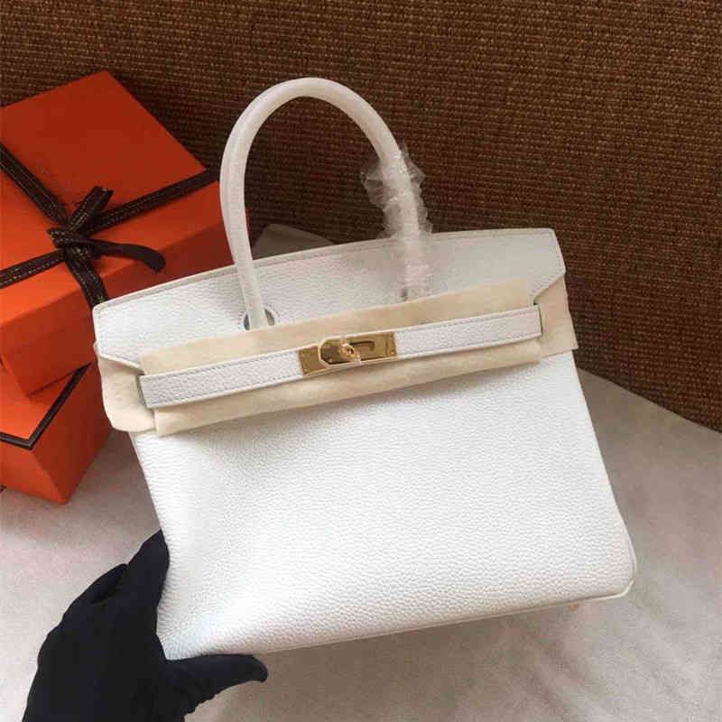 White medium 30cm top leather