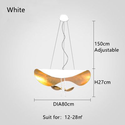 Diâmetro branco 80 cm de luz quente