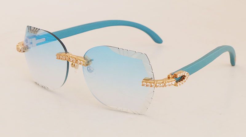 Gold Blue Mirror Lens