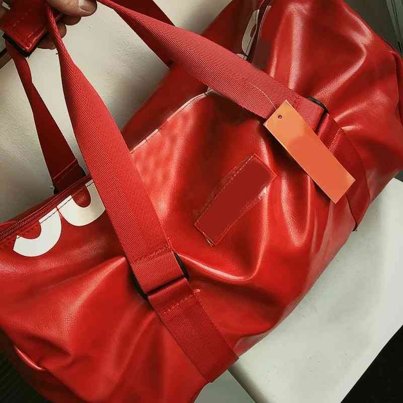 Red PU Leather-50cm