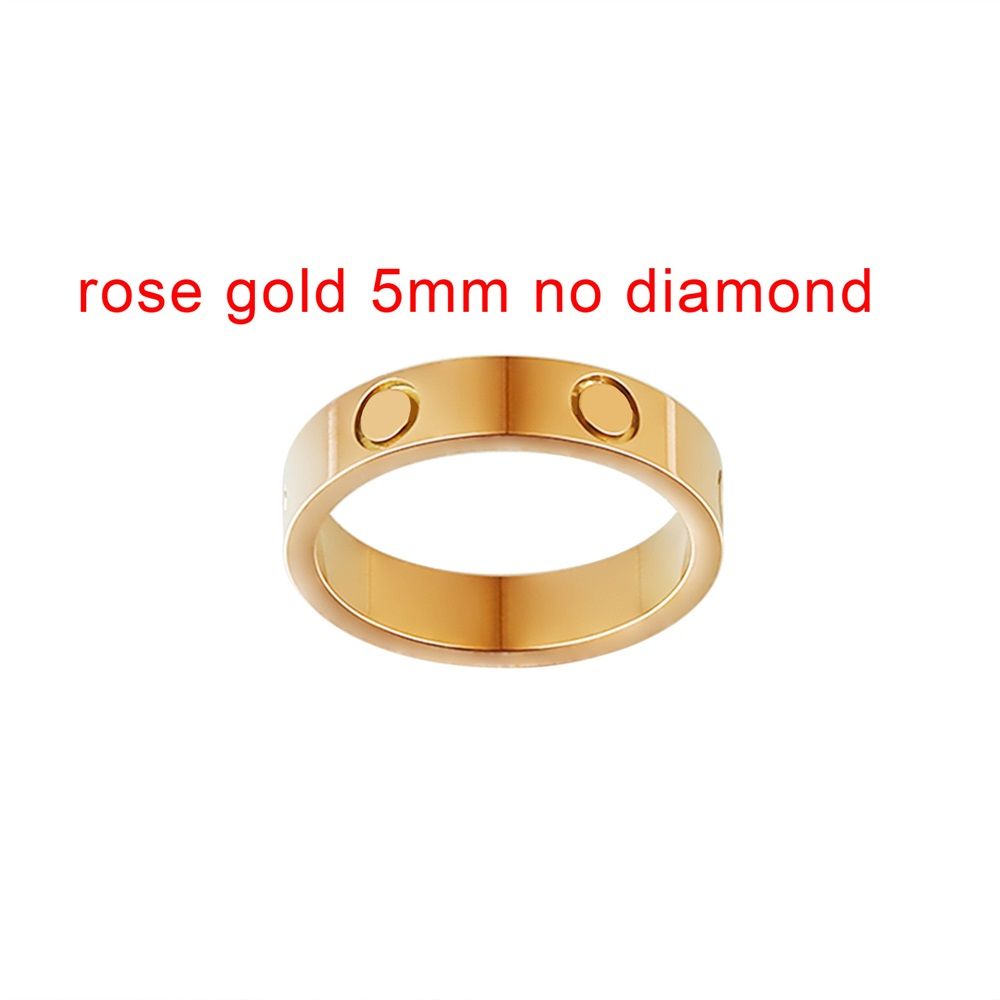 Rosa 5mm senza diamanti