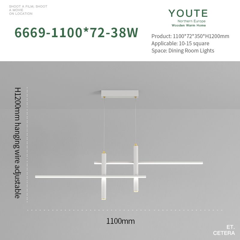 Uma luz branca branca branca L110cm