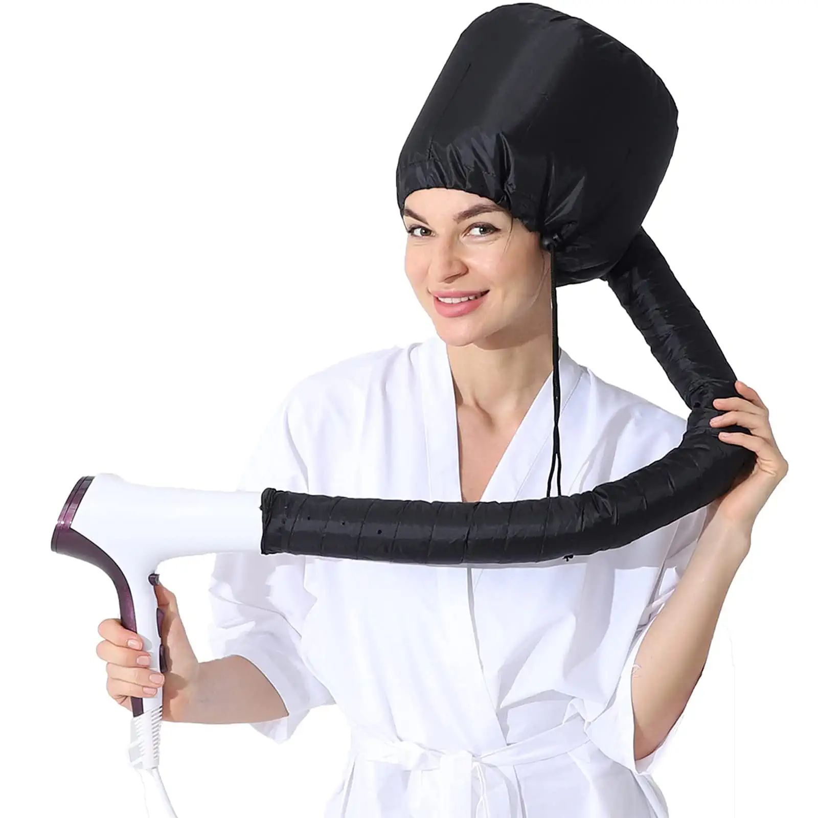Hair Dryers L Care Soft Bonnet Dryer Attachment With Hose Speed Up Fl Drying  No Damage