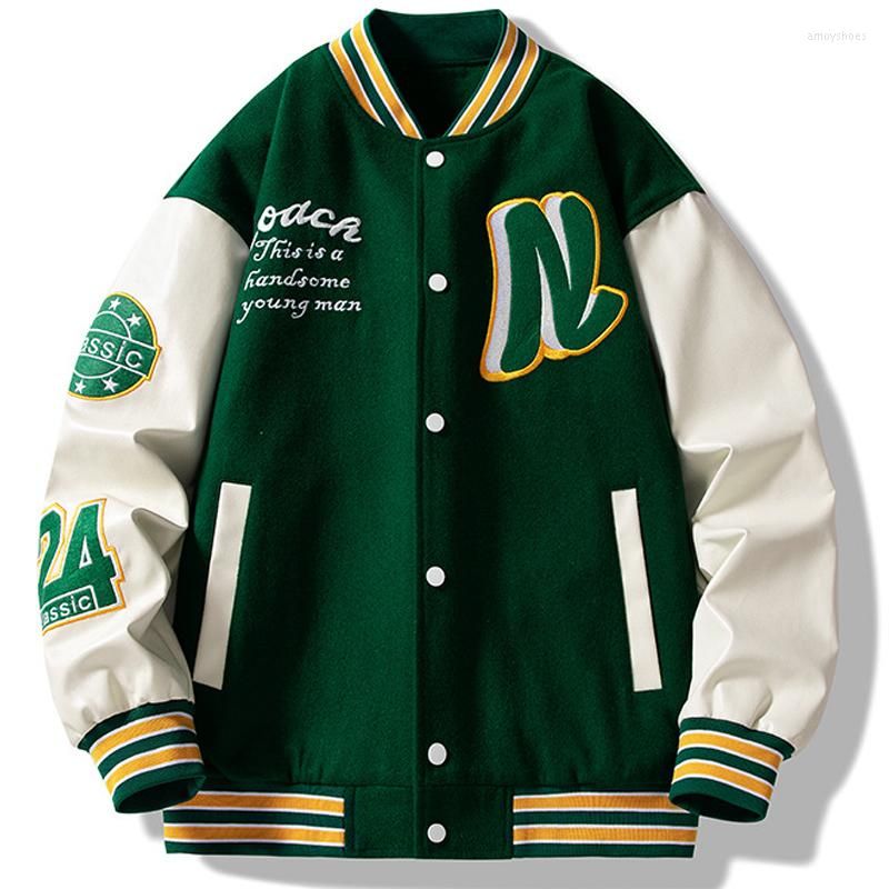 Oversized Varsity Jacket Mens  Harajuku Jacket Men Oversize - Men