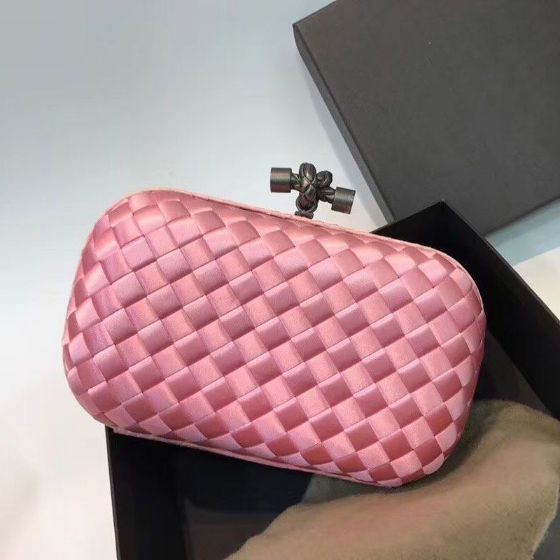 Knot Minaudiere Evening Bag Foulard Intreccio Leather Minaudiere Clutch