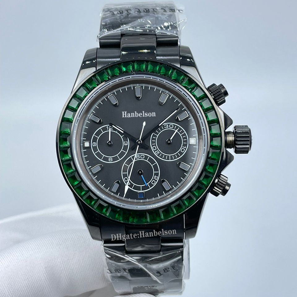 Blaken Green Diamond Bezel