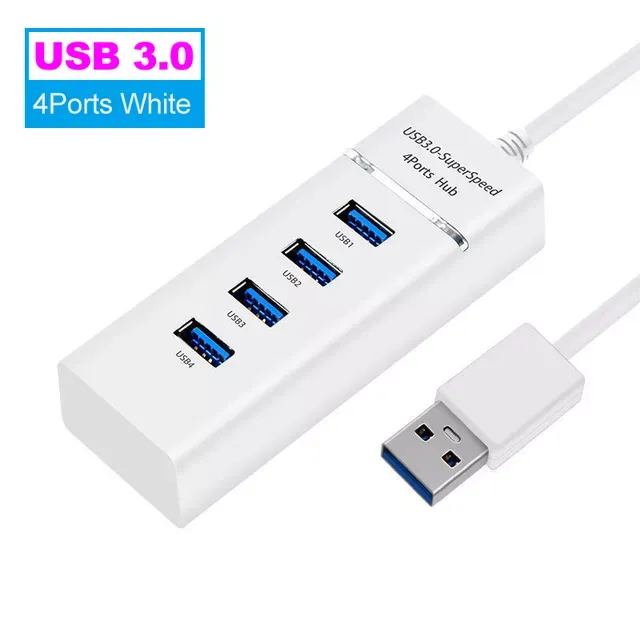 China USB 3.0 Hub branco