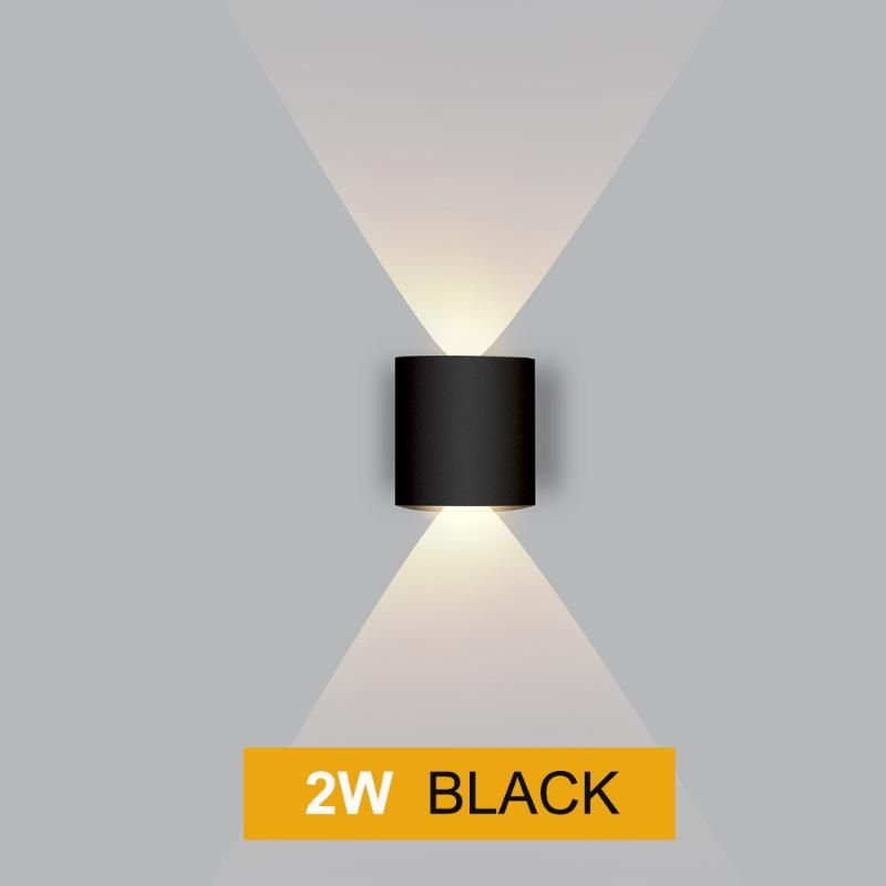 Black 2W Chine Chaud Blanc chaud (2700-3500k)