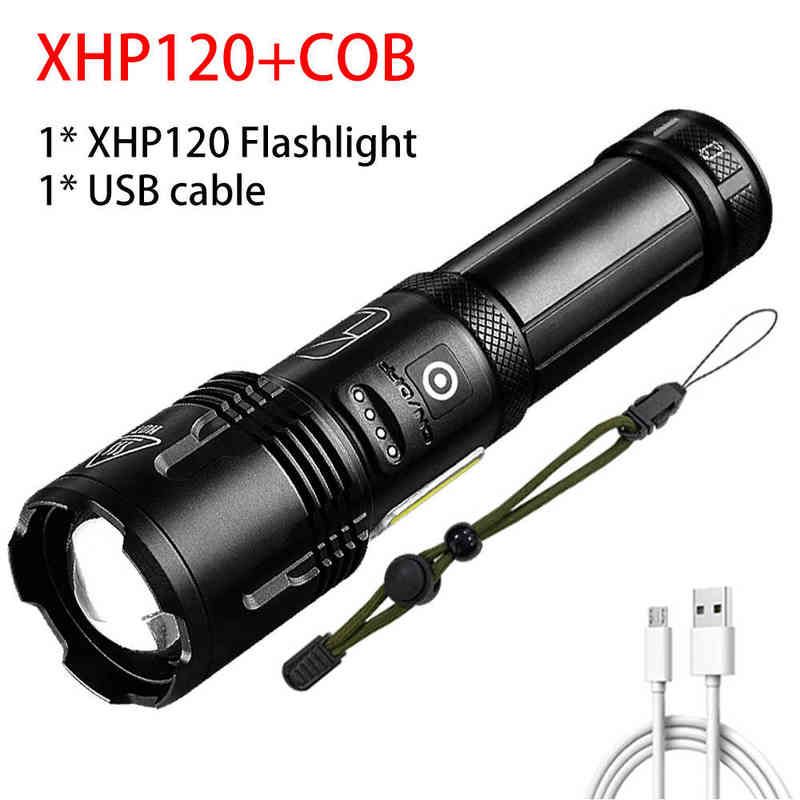 XHP120 med COB-2000MAH-18650