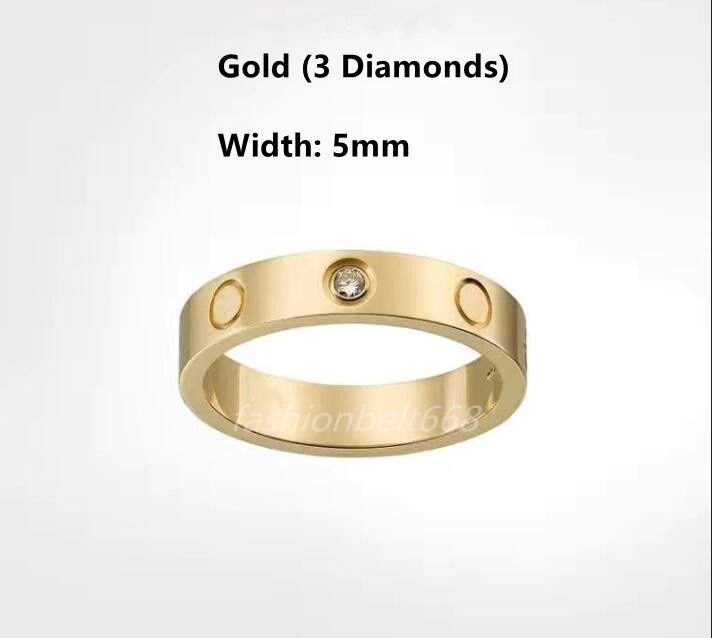 5mm goud met diamant