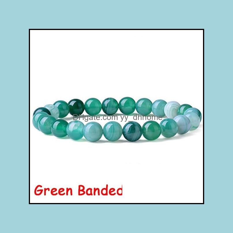 Agate de bande verte