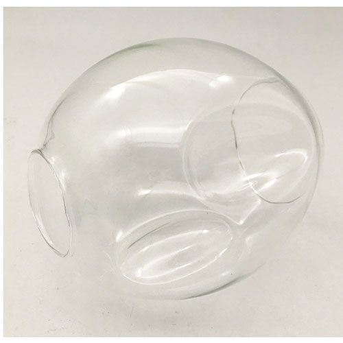 Clear Glass 1 Heads Black Body