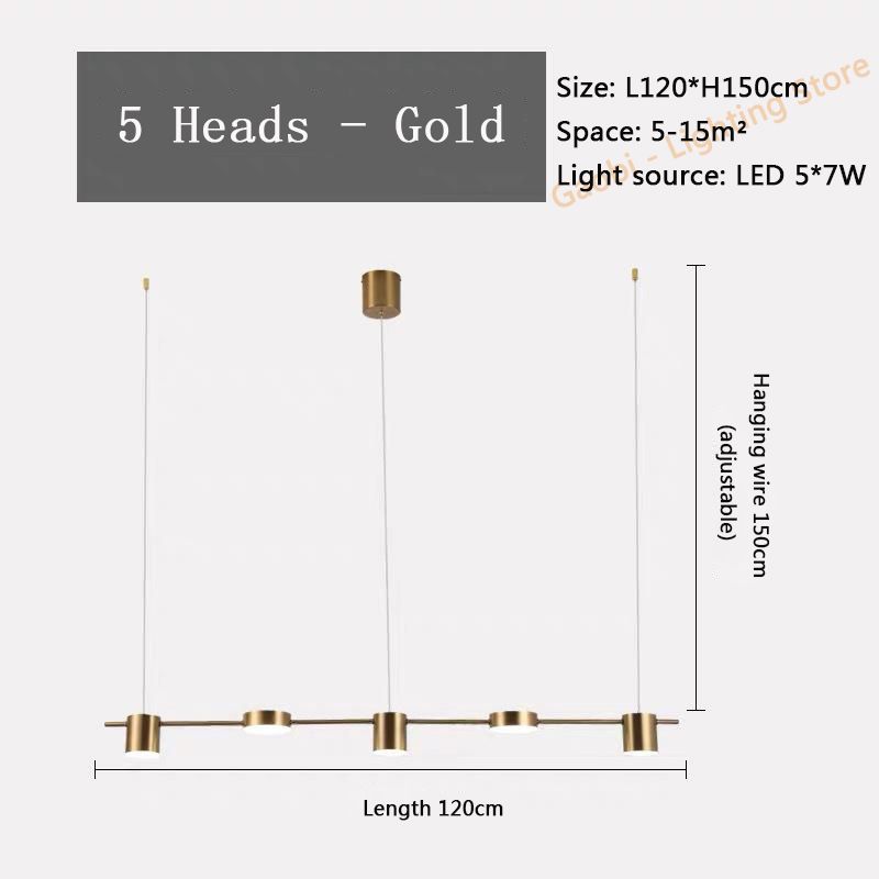 5 hoofden - goud koud wit