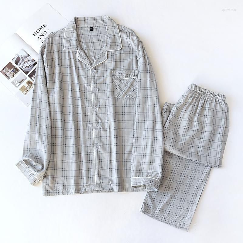 Men Grid Gray