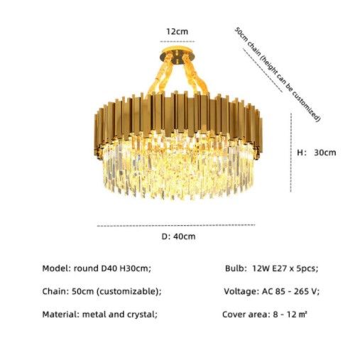 D40CM 5 Luce