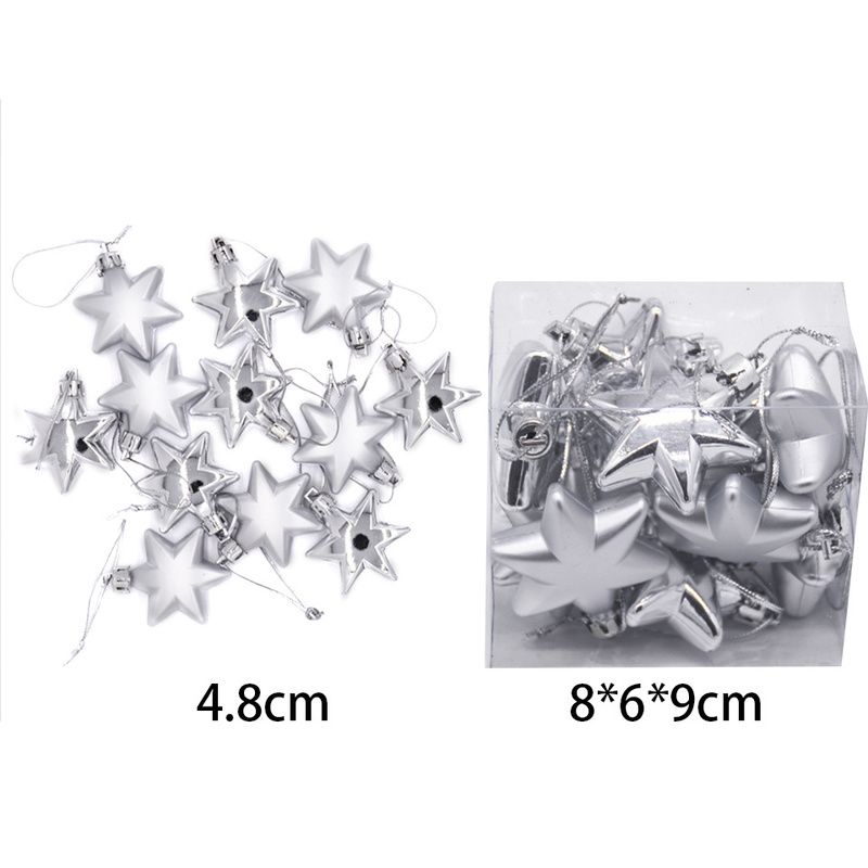 12PCS Silver Star