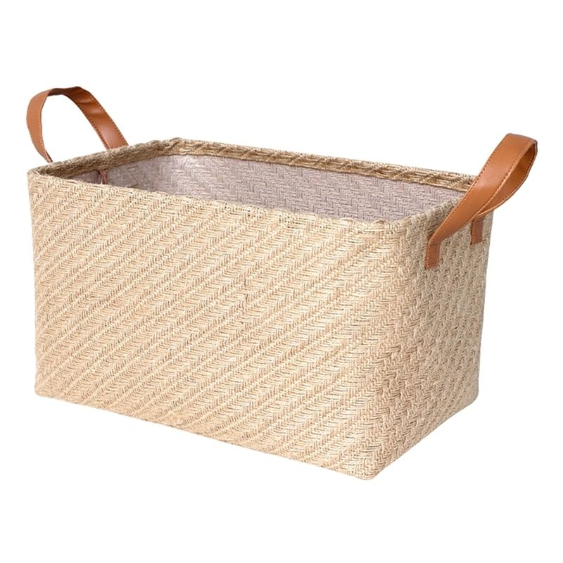 Khaki Storage Basket-m 37x26x22cm