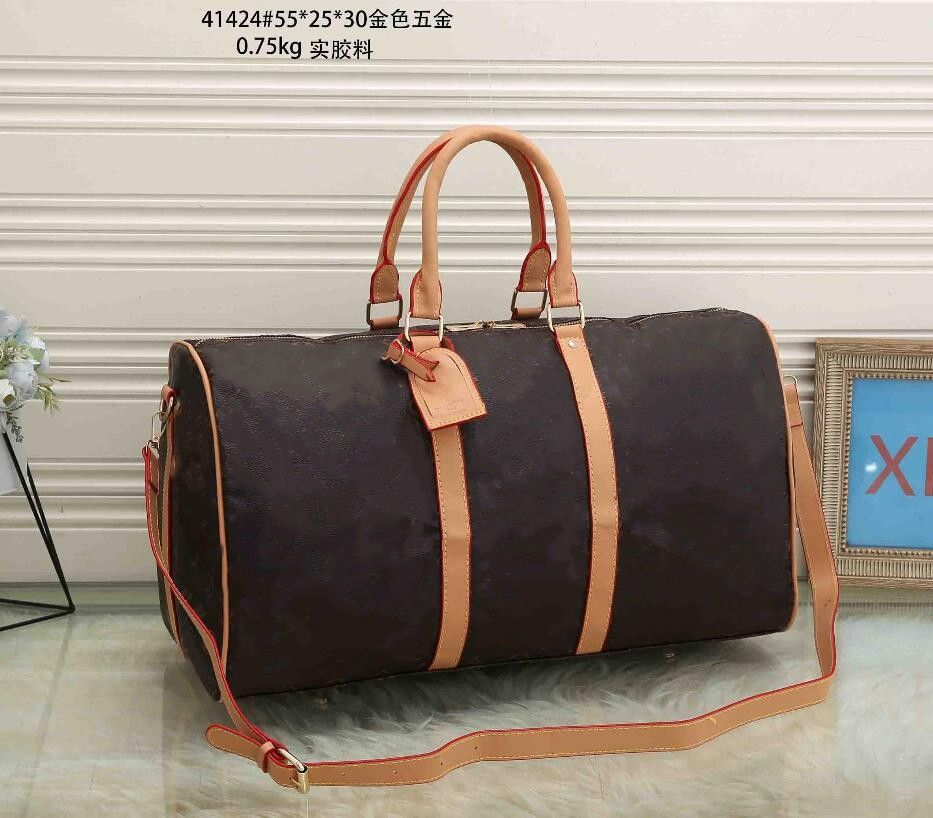 2022 Hot Sell 55cm Classical Men Duffle Bag For Women Travel Bags Mens Hand Luggage  Travel Bag Men PVC Leather Handbags Large Cross Body Totes 45 50 55cm From  Sxqei, $154.32