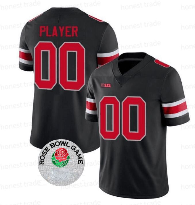 Black /Red Jersey+rose patch