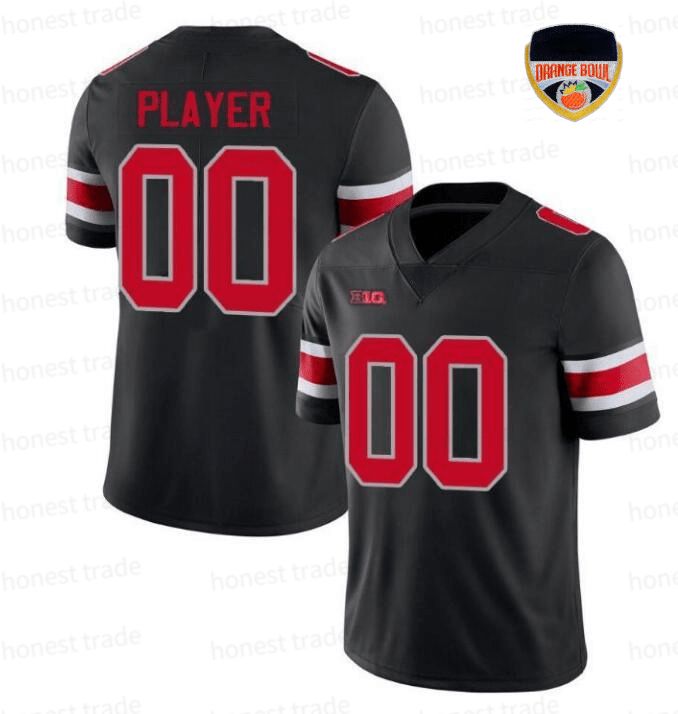 Black /Red Jersey+orange patch