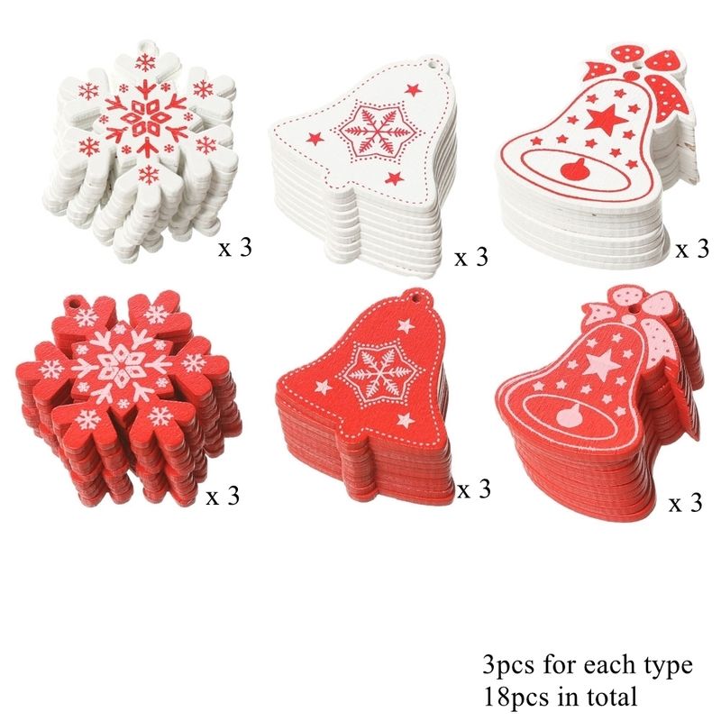 18.PCs Bell Snowflake