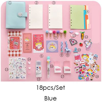 18pcs Blue-A6