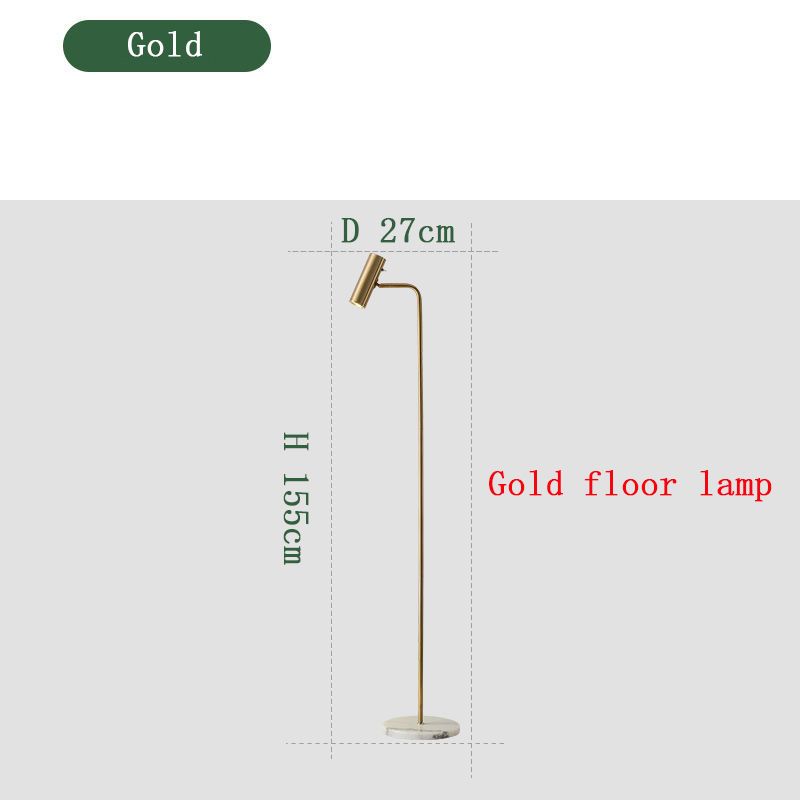 Gold floor lamp EU plugs