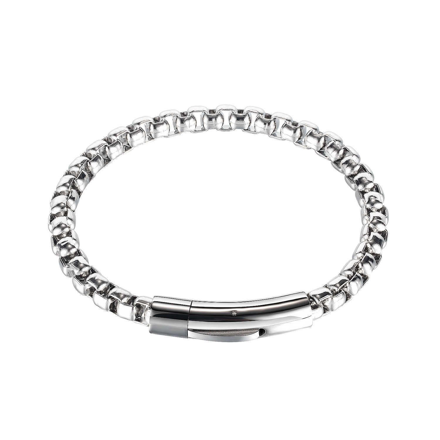 1137 Steel Color Steel Bracelet