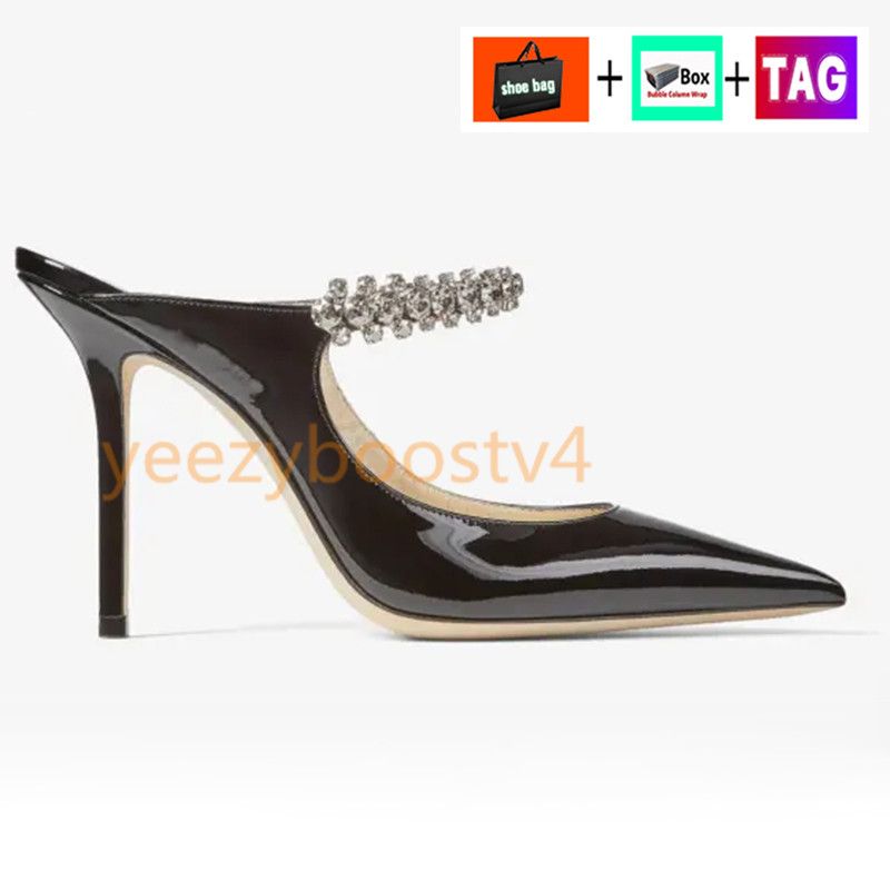1# Black Patent heel