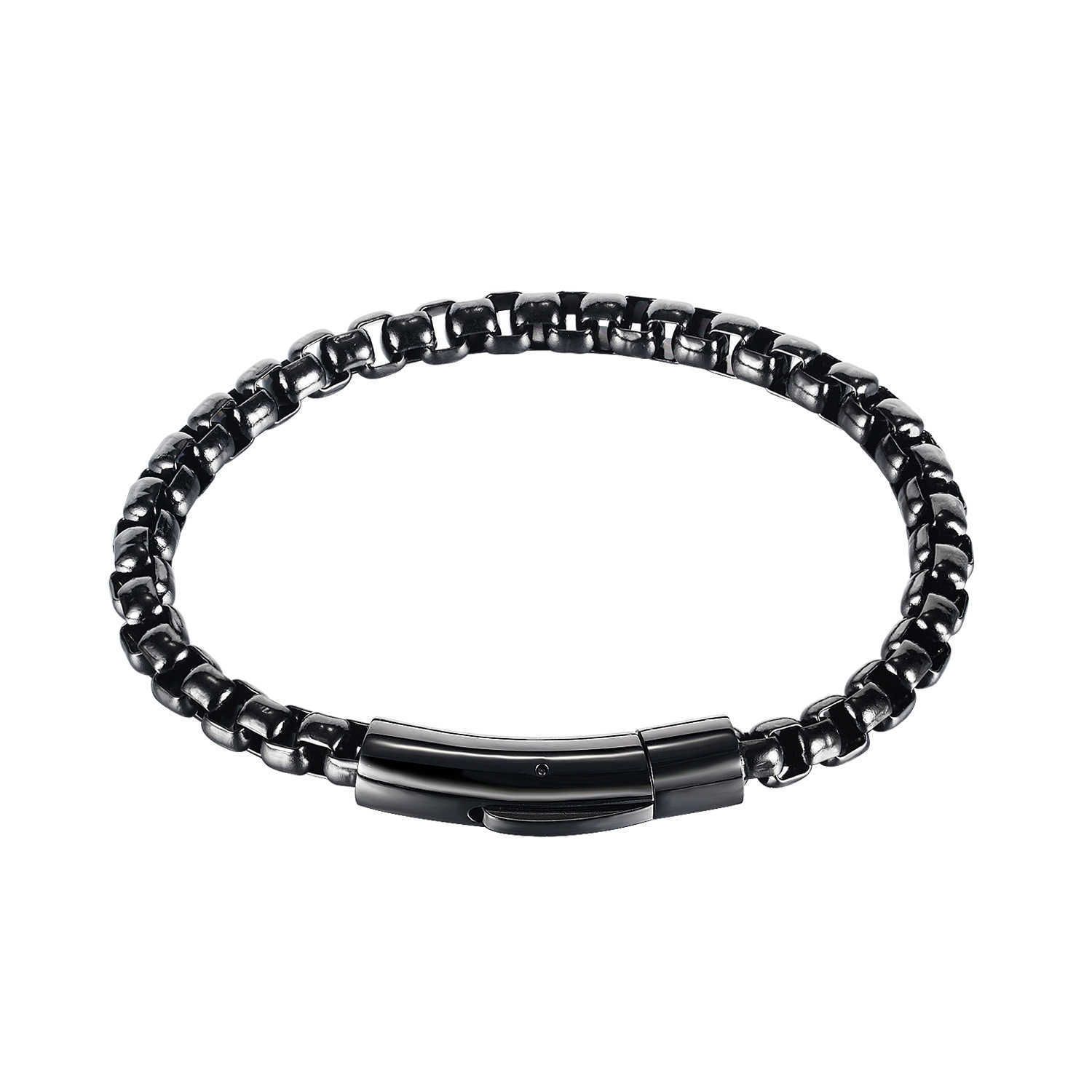 1137 - Black Plated Steel Bracelet