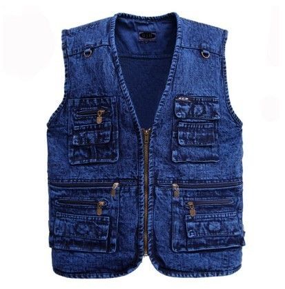 deep blue vest