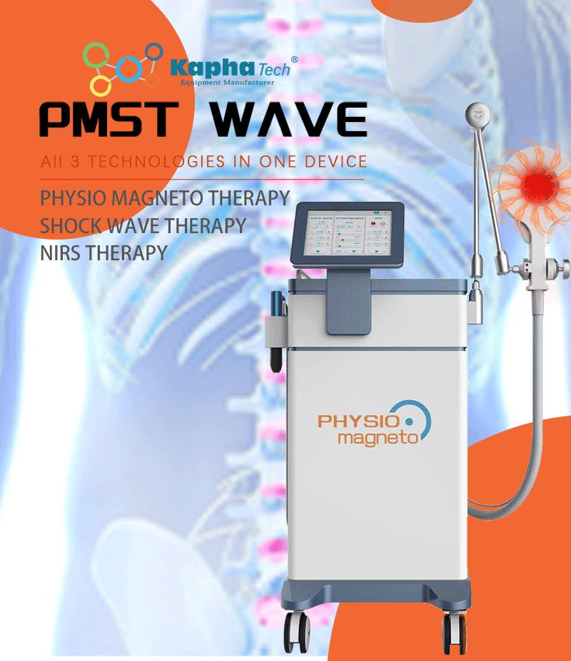 4 Teslas Physio Magneto Pulsed Shockwave Therapy Device For Muscle Bone Joint Regeneration